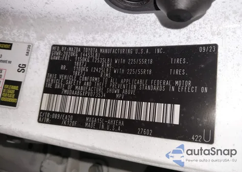 2023 Toyota Corolla Cross Xle из США, поврежденный, VIN 7MUDAABGXPV073534